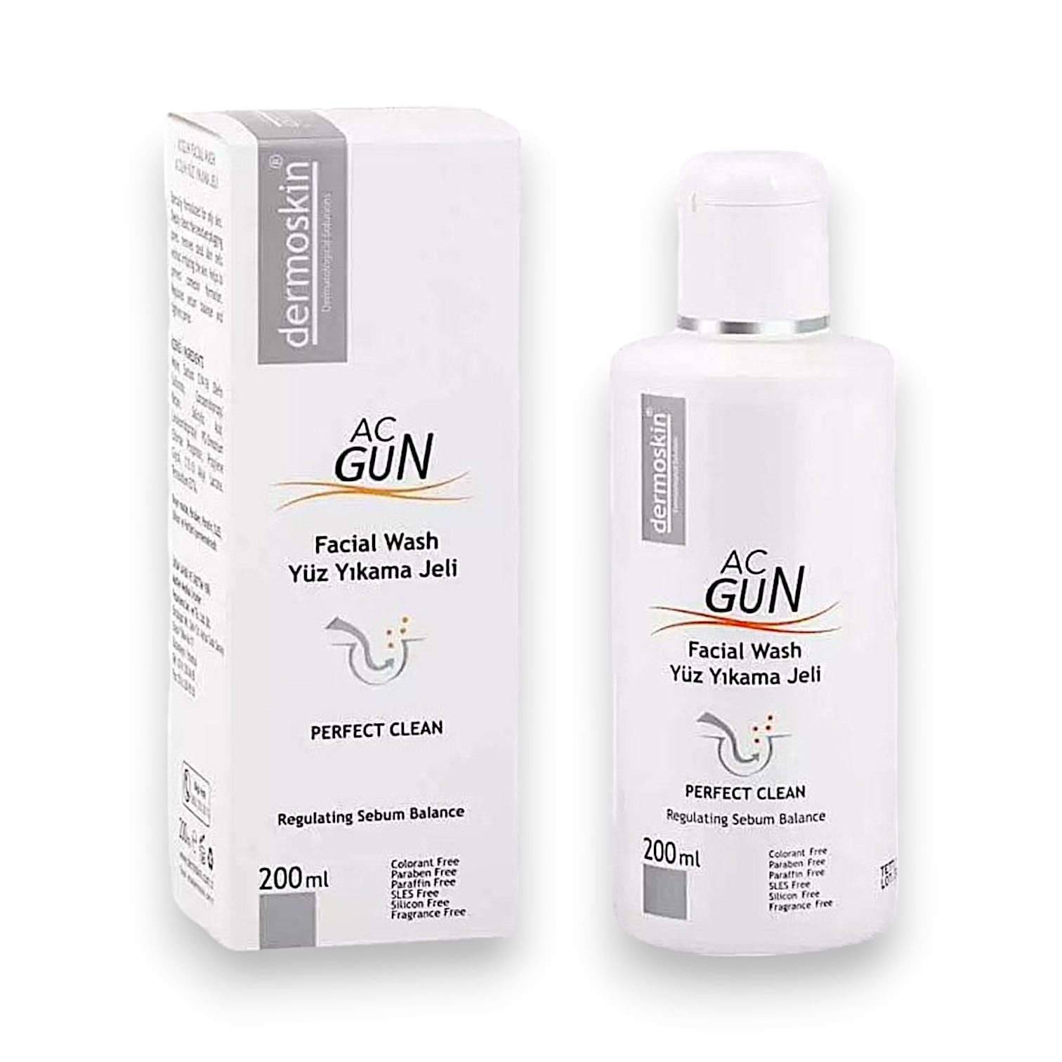 Dermoskin Acgun Yüz Yıkama Jeli 200 ml