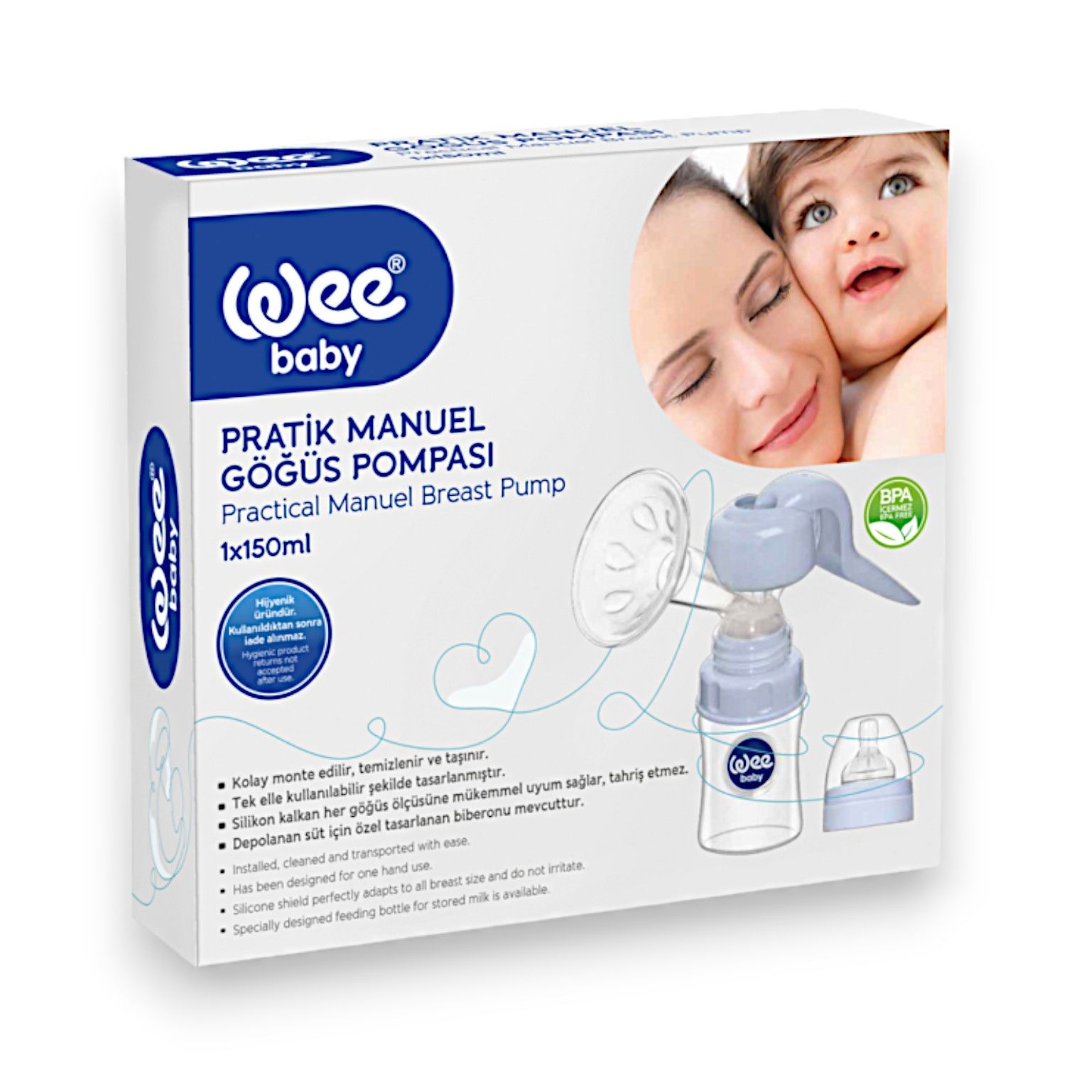 Wee Baby Pratik Manuel Göğüs Pompası 150 ml