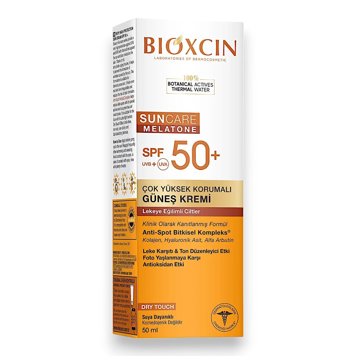Bioxcin Sun Care Melatone Lekeye Eğilimli Ciltler için Güneş Kremi SPF50+ 50 mL