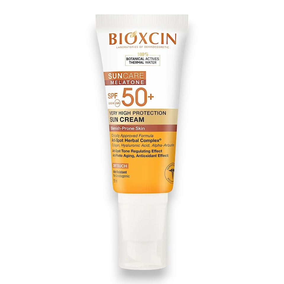 Bioxcin Sun Care Melatone Lekeye Eğilimli Ciltler için Güneş Kremi SPF50+ 50 mL
