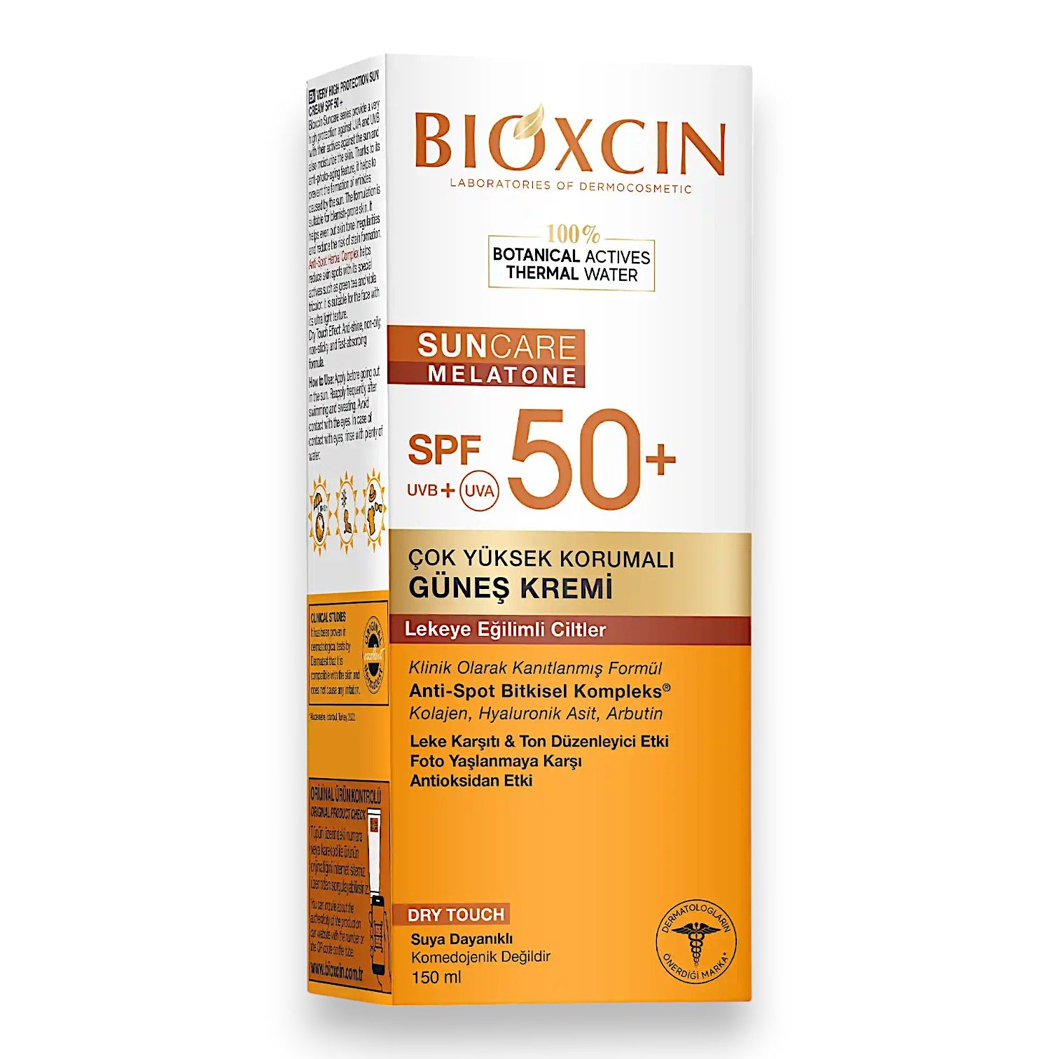 Bioxcin Sun Care Melatone Lekeye Eğilimli Ciltler için Güneş Kremi SPF50+ 150 mL