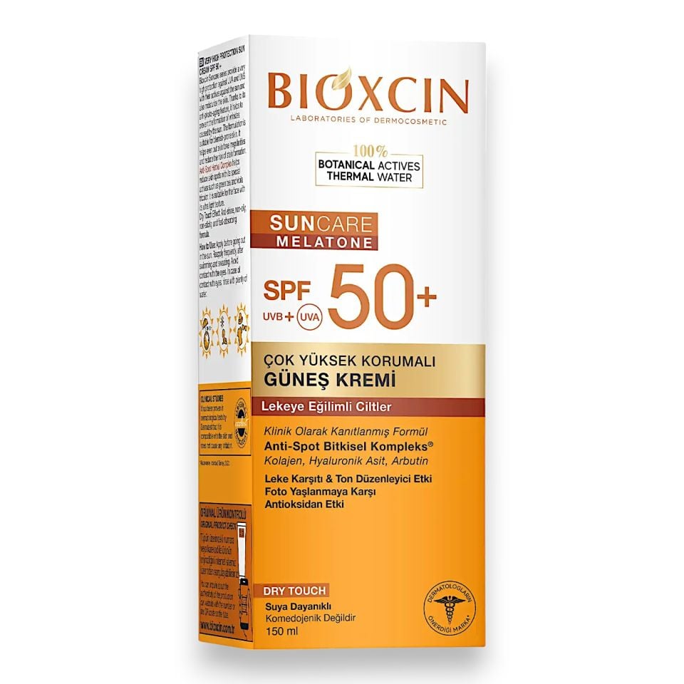 Bioxcin Sun Care Melatone Lekeye Eğilimli Ciltler için Güneş Kremi SPF50+ 150 mL