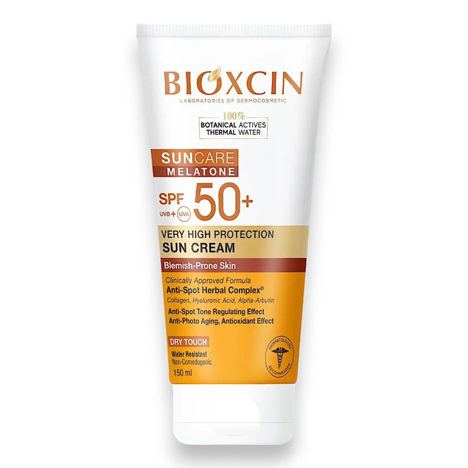 Bioxcin Sun Care Melatone Lekeye Eğilimli Ciltler için Güneş Kremi SPF50+ 150 mL