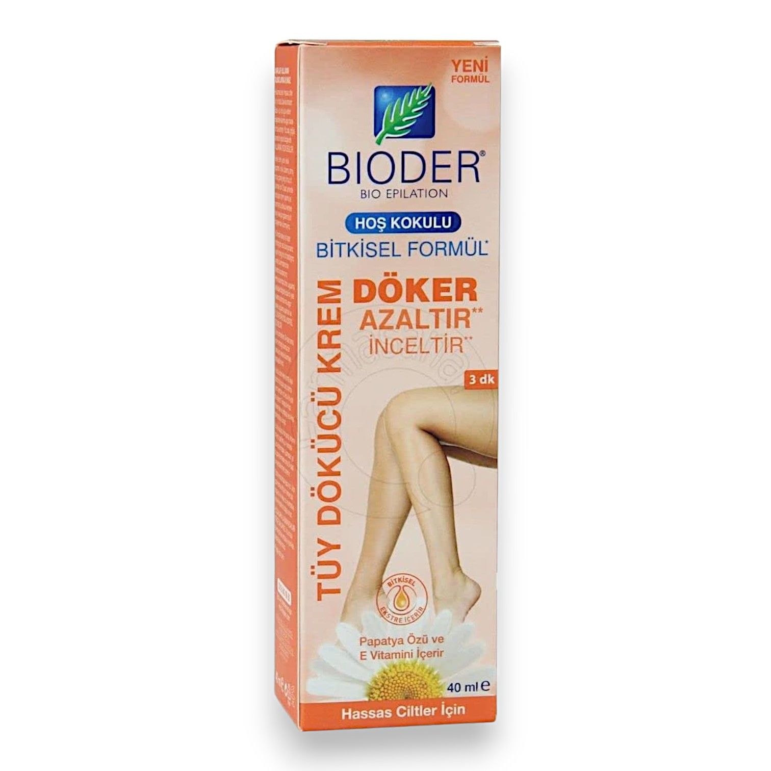 Bioder Tüy Dökücü Krem Hassas Ciltler için 40 ml