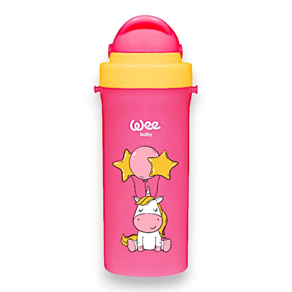 Wee Baby 896 Pipetli Askılı Suluk 300 ml - Pembe