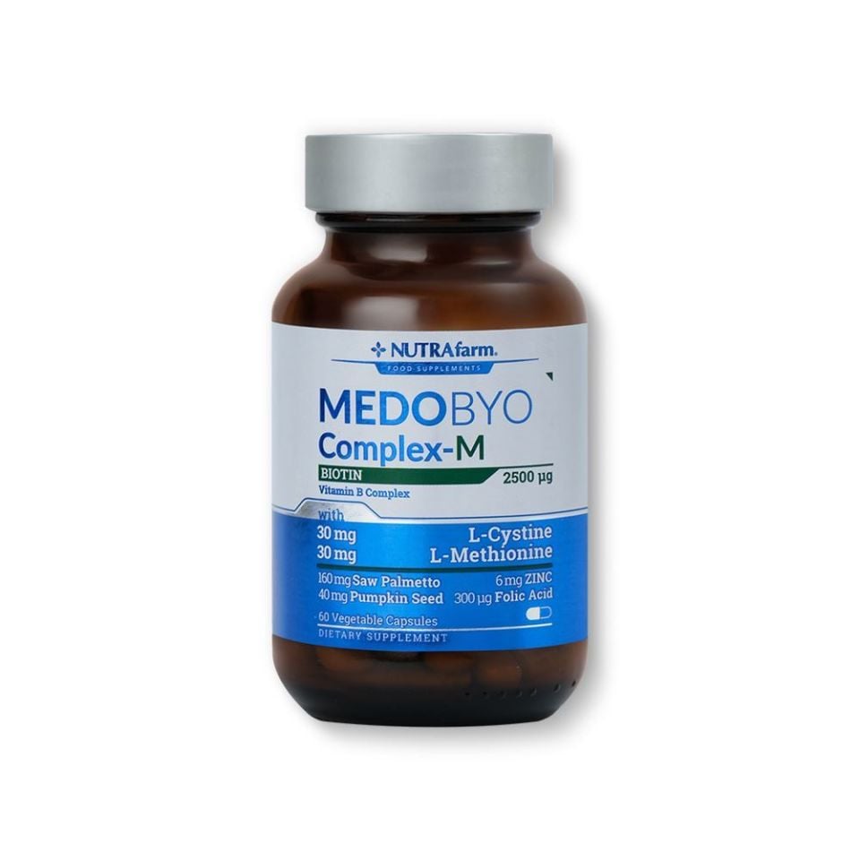 NutraFarm Medobyocomplex-M Biotin 60 Kapsül (Erkek)