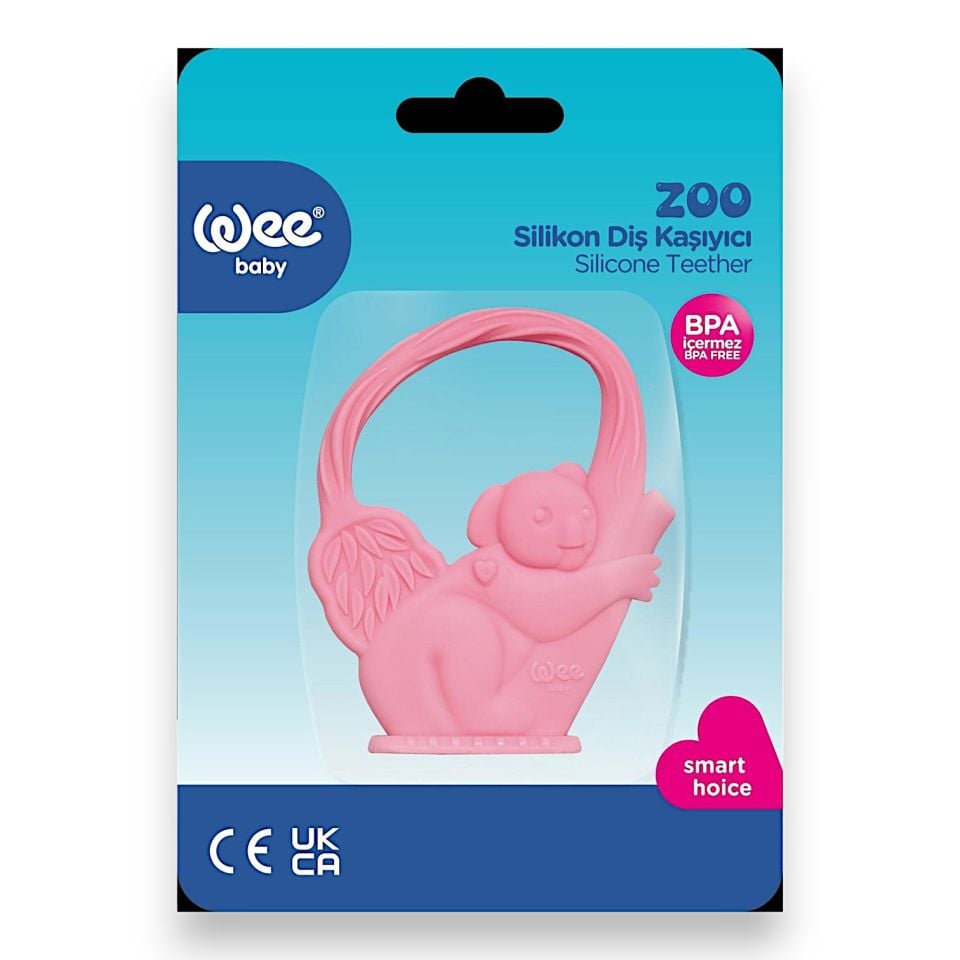 Wee Baby 389 Silikon Diş Kaşıyıcı Zoo - Pembe