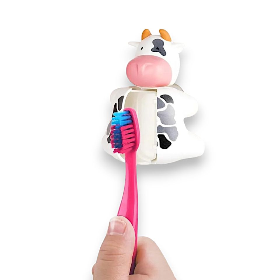 Flipper Hijyenik Diş Fırçası Saklama Kabı - İnek