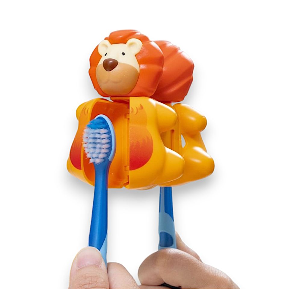 Flipper Hijyenik Diş Fırçası Saklama Kabı - Aslan