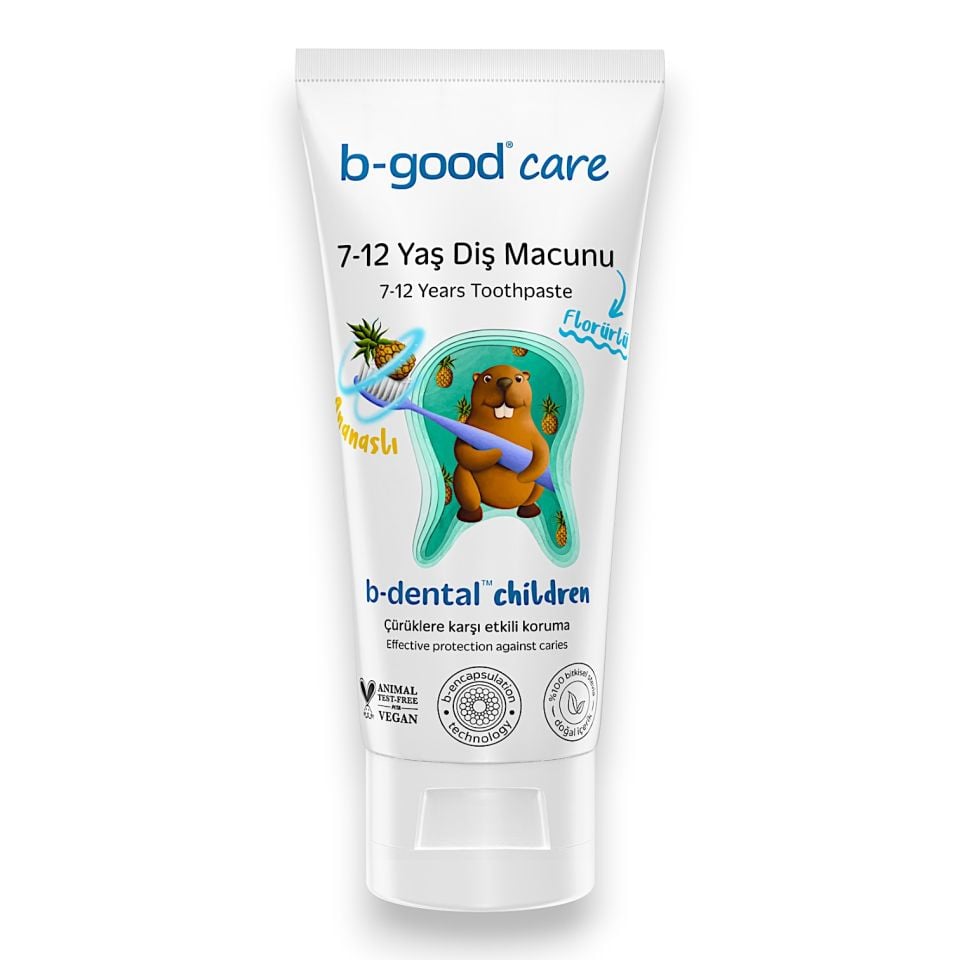 B-good 7-12 Yaş Çocuk Diş Macunu Florürlü Ananas 50 ml