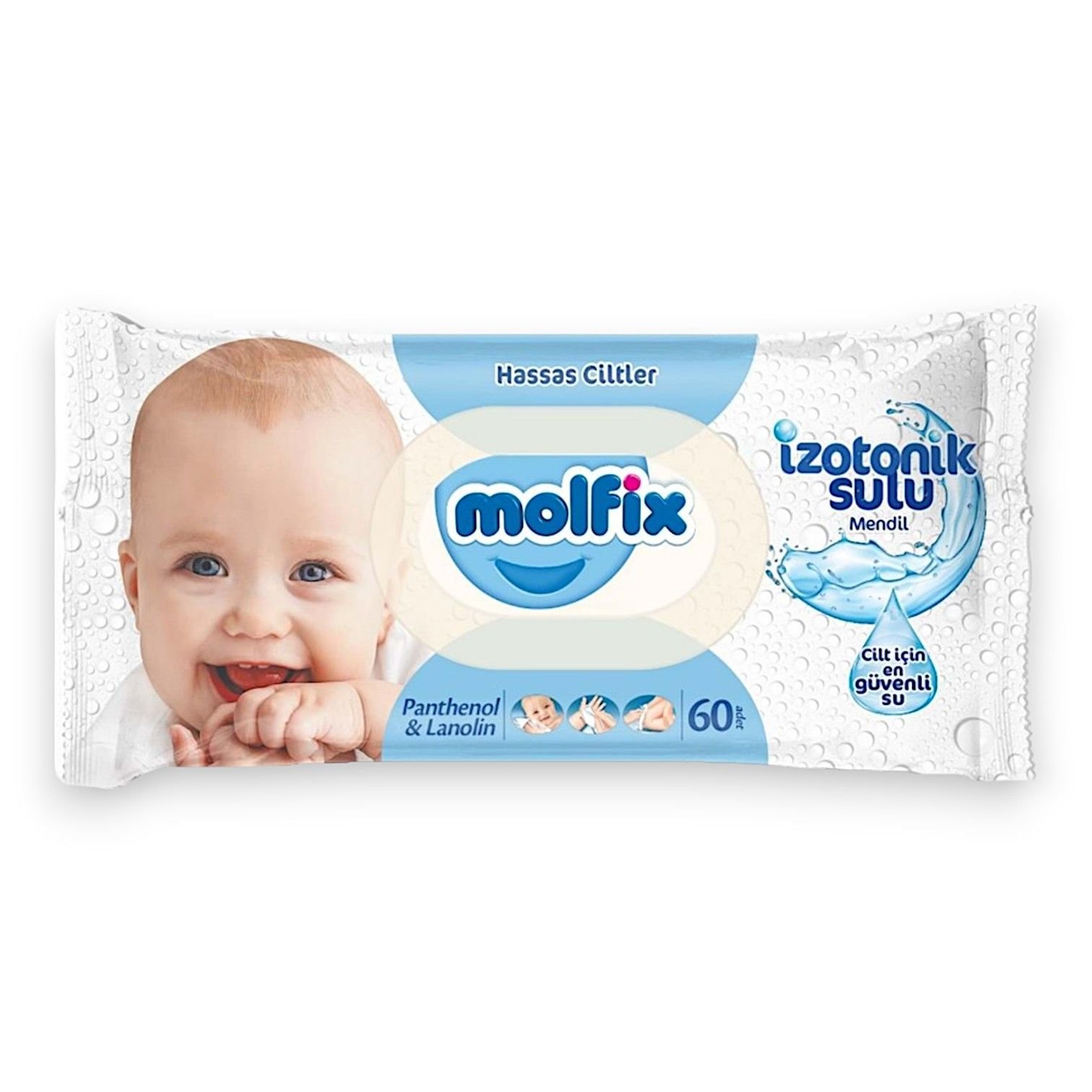 Molfix İzotonik Sulu Mendil Hassas Ciltler 60'lı