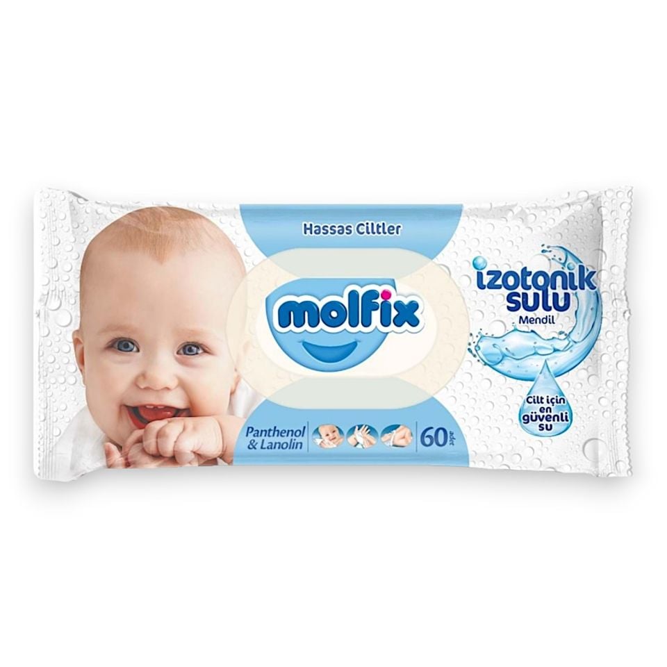 Molfix İzotonik Sulu Mendil Hassas Ciltler 60'lı