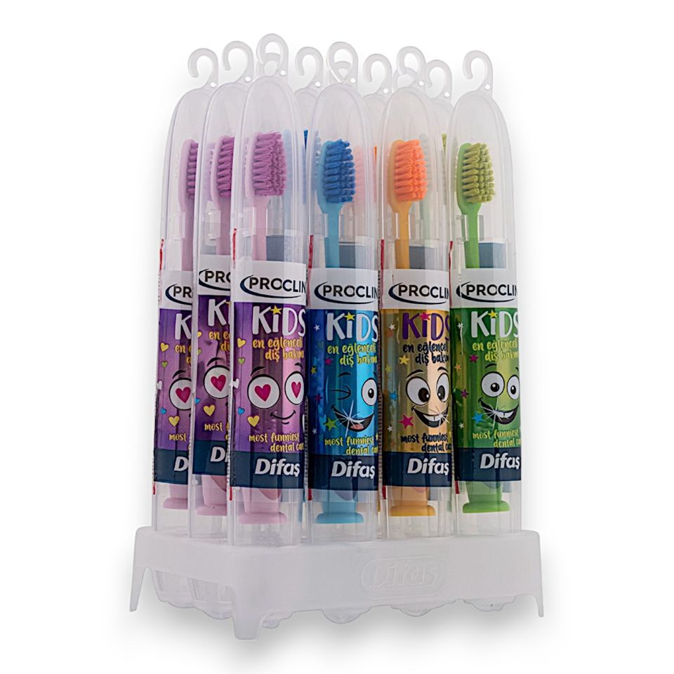 Difaş Pro-Clinic Kids Çocuk Diş Fırçası Seyahat Kutulu