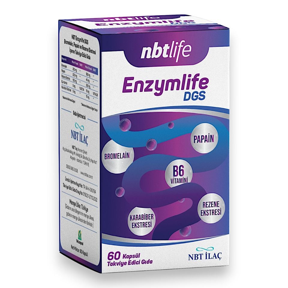 NBT Life Enzymlife Dgs 60 Kapsül