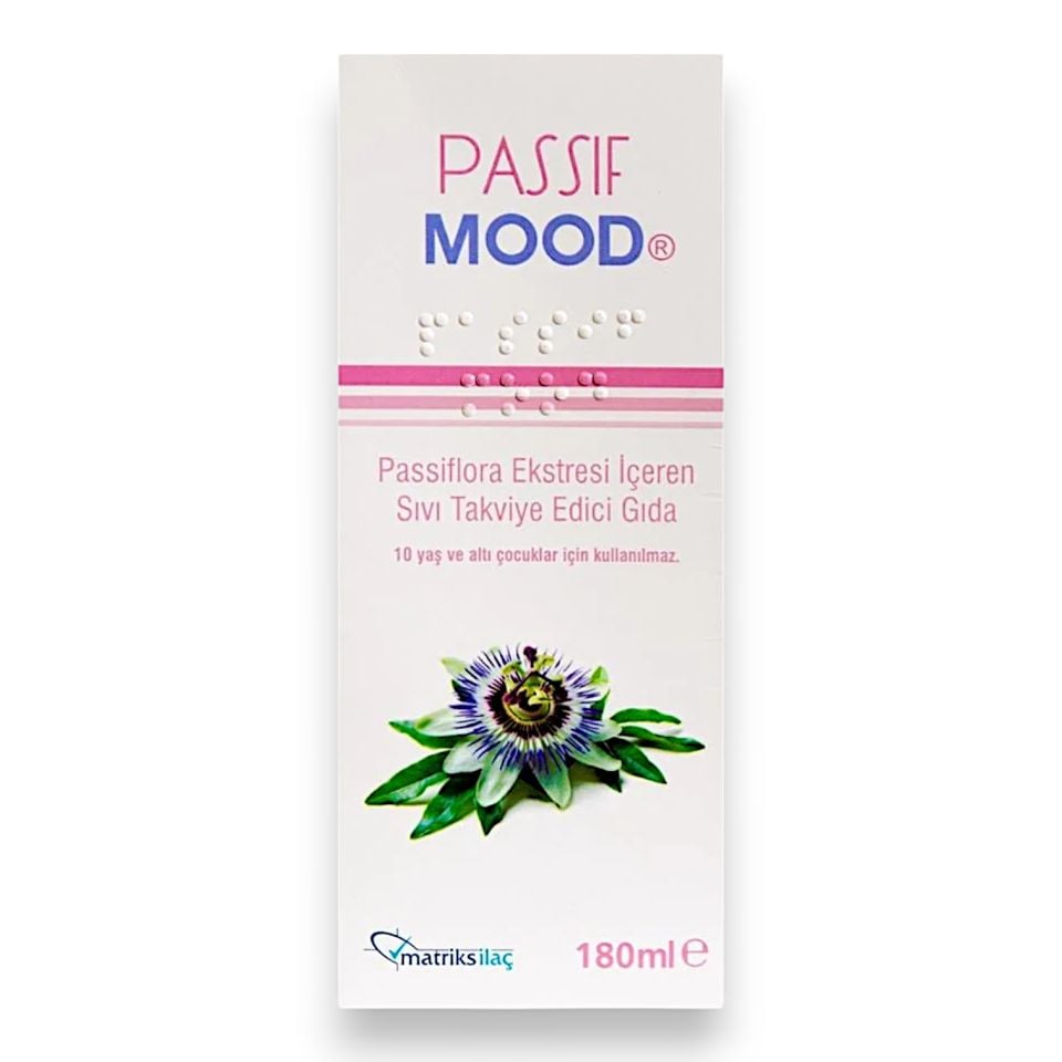 Passif Mood Passiflora Ekstresi İçeren Sıvı Takviye Edici Gıda 180 ml
