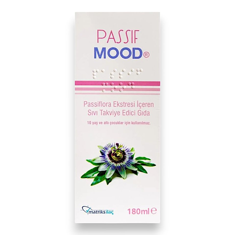 Passif Mood Passiflora Ekstresi İçeren Sıvı Takviye Edici Gıda 180 ml