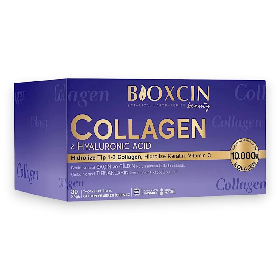 Bioxcin Beauty Collagen 10000 mg & Hyaluronic Acid 30 Saşe
