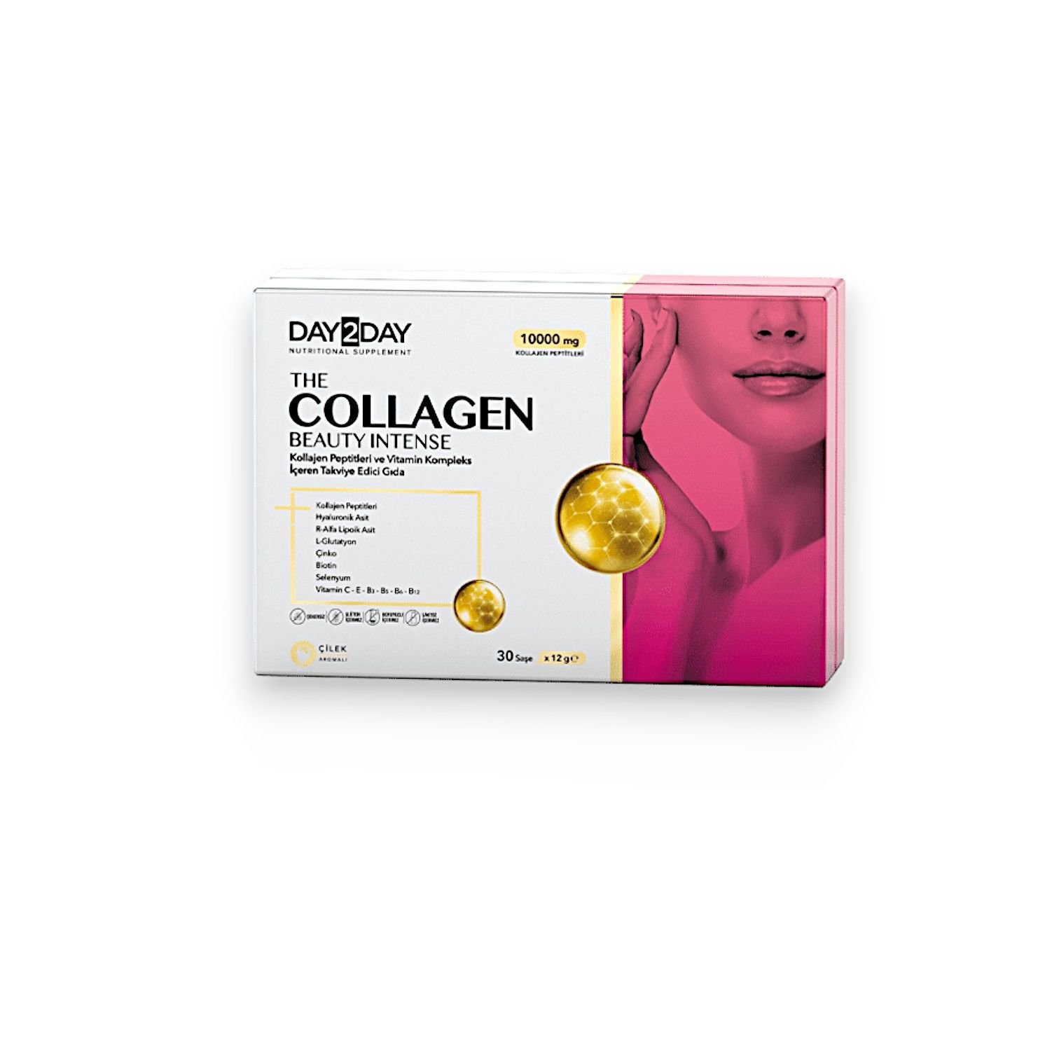 Day2Day The Collagen Beauty Intense 10000 mg Çilek Aromalı 30 Saşe