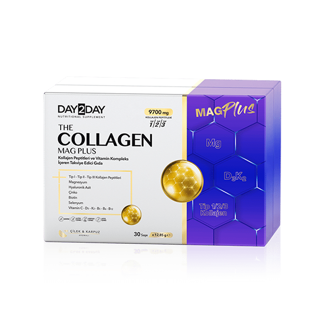 Day2Day Collagen Mag Plus Çilek Karpuz Aromalı 30 Saşe