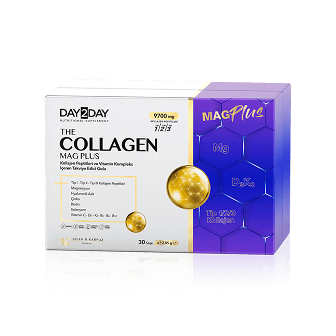 Day2Day Collagen Mag Plus Çilek Karpuz Aromalı 30 Saşe