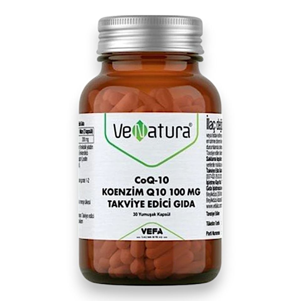 VeNatura CoQ-10 Koenzim Q10 100 mg 30 Yumuşak Kapsül