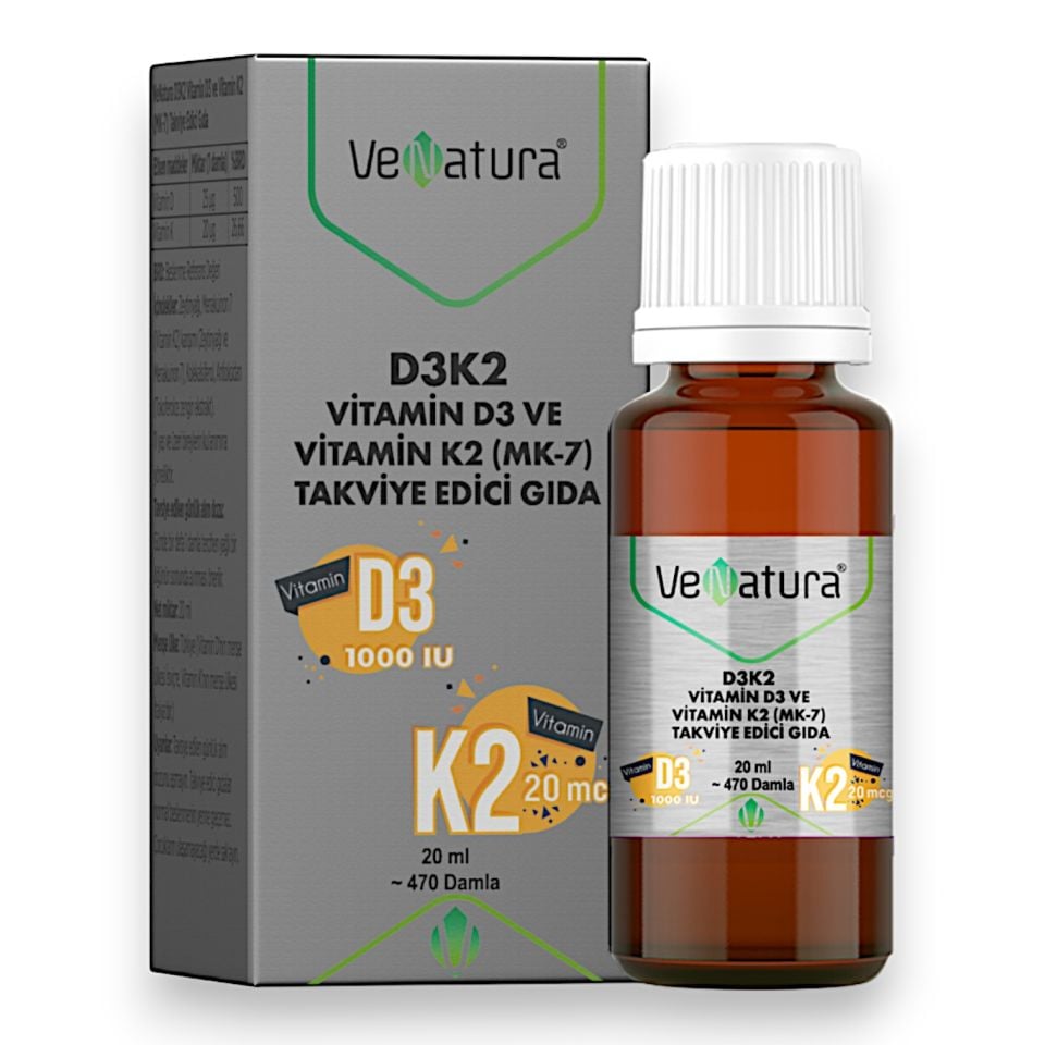 VeNatura D3K2 Damla 20 ml