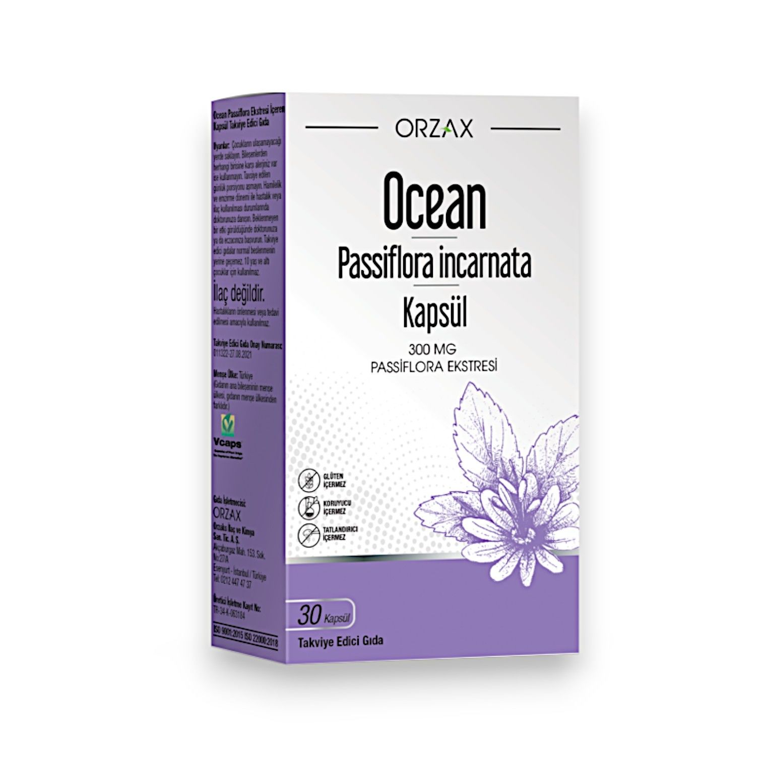 Ocean Passiflora İncarnata 300 mg 30 Kapsül