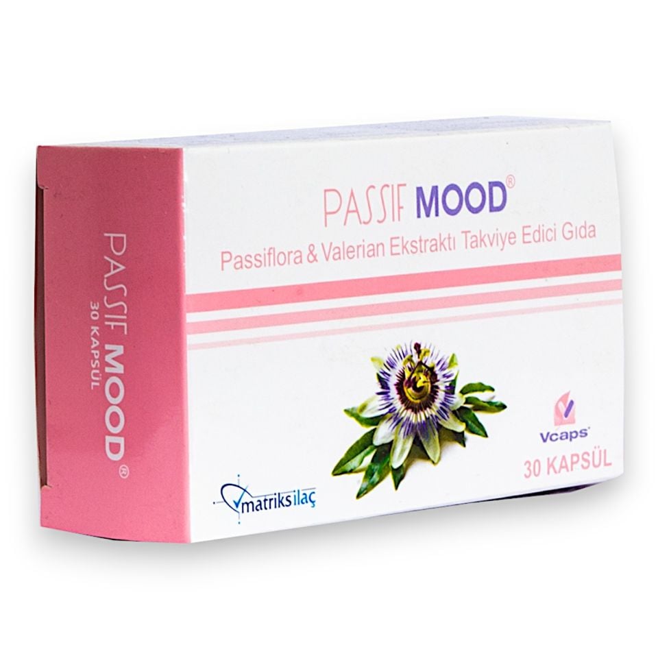 Passif Mood Passiflora & Valerian Ekstraktı Takviye Edici Gıda 30 Kapsül