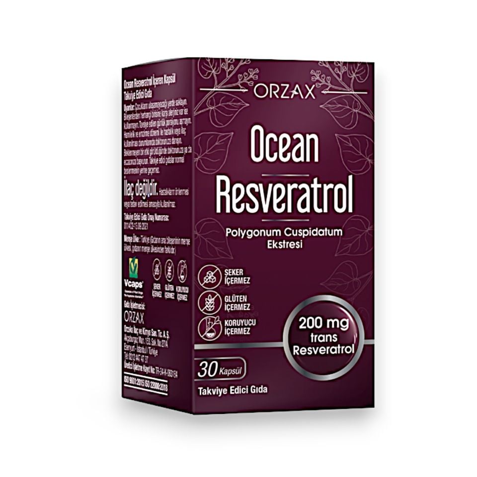 Ocean Resveratrol 200 mg 30 Kapsül