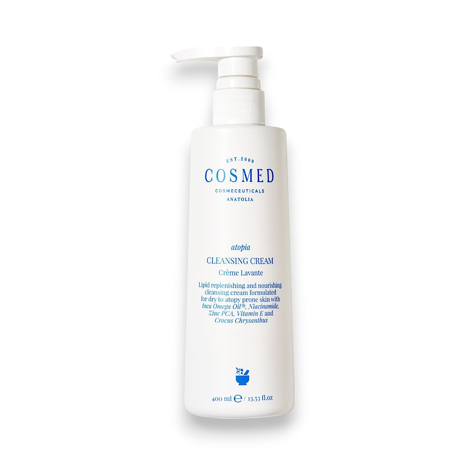 Cosmed Atopia Cleansing Cream - Yüz ve Vücut Temizleyici Süt Krem - 400 ml