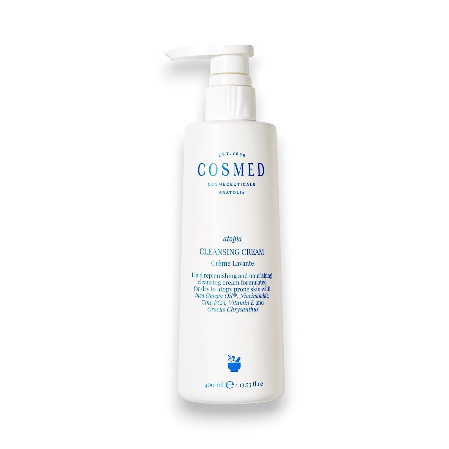 Cosmed Atopia Cleansing Cream - Yüz ve Vücut Temizleyici Süt Krem - 400 ml