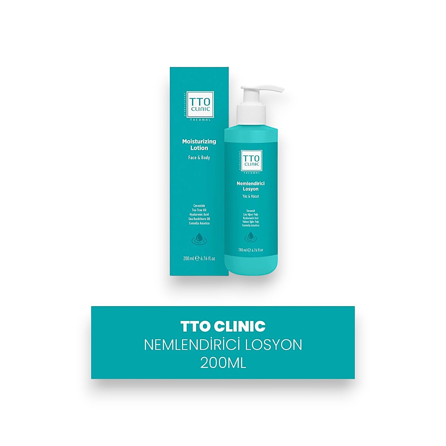 TTO Clinic Thermal Nemlendirici Yüz ve Vücut Losyonu 200 ml