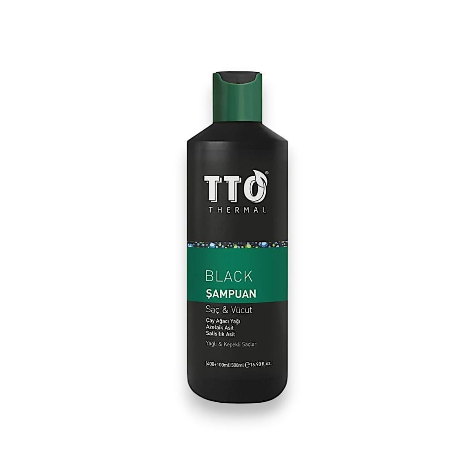 TTO Thermal Black Saç ve Vücut Şampuanı 400+100 ml