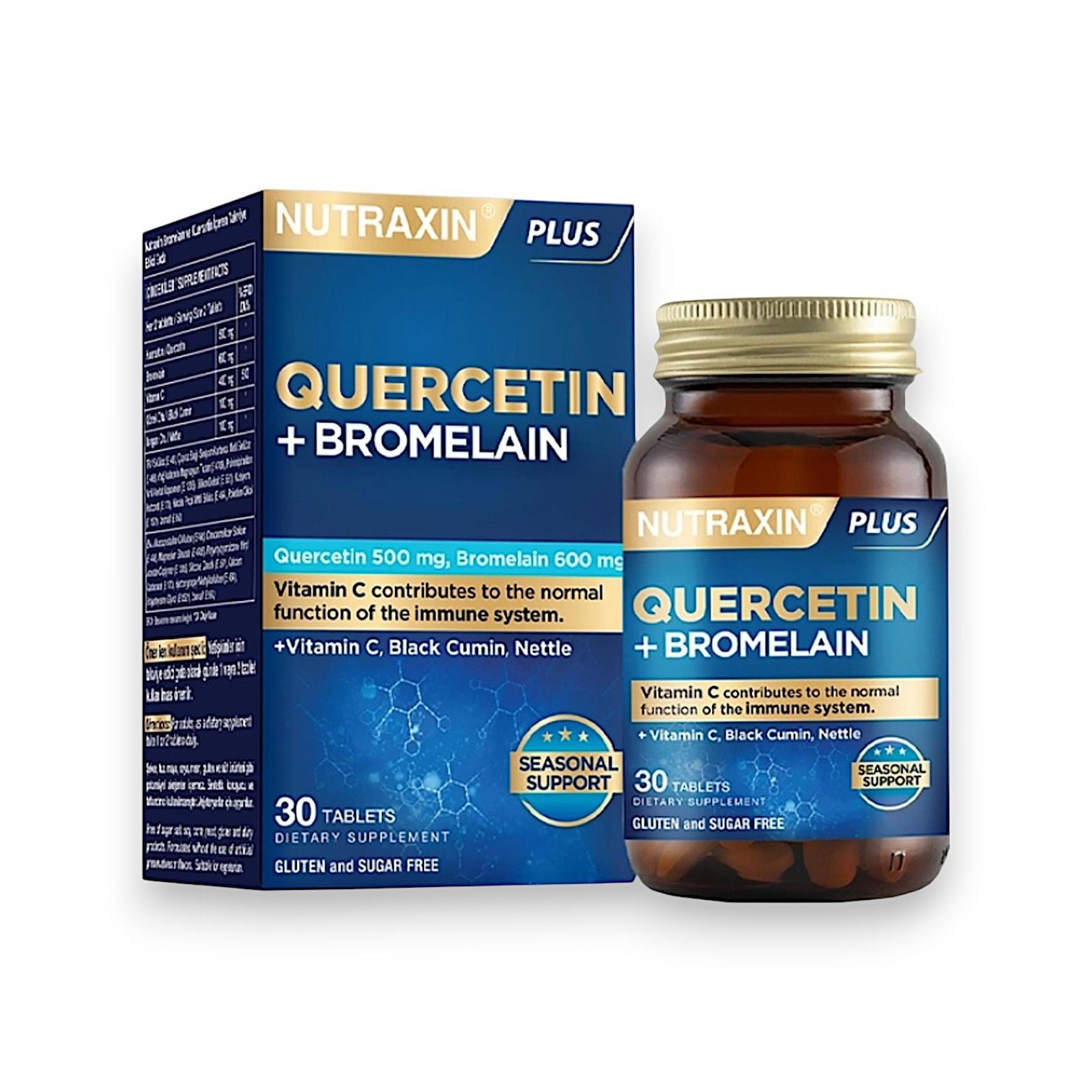 Nutraxin Quercetin + Bromelain 30 Tablet