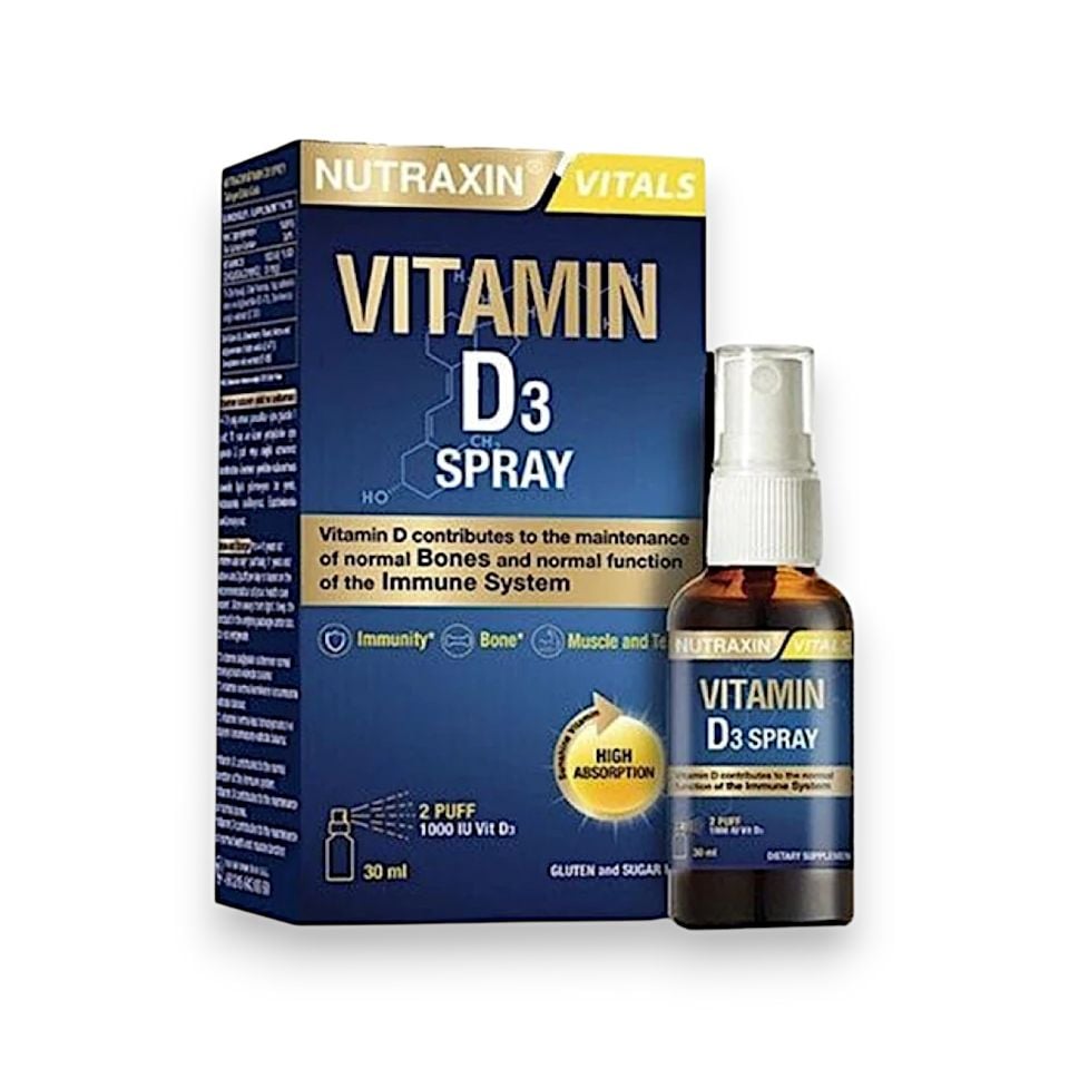 Nutraxin Vitamin D3 Sprey 1000 IU 30 ml