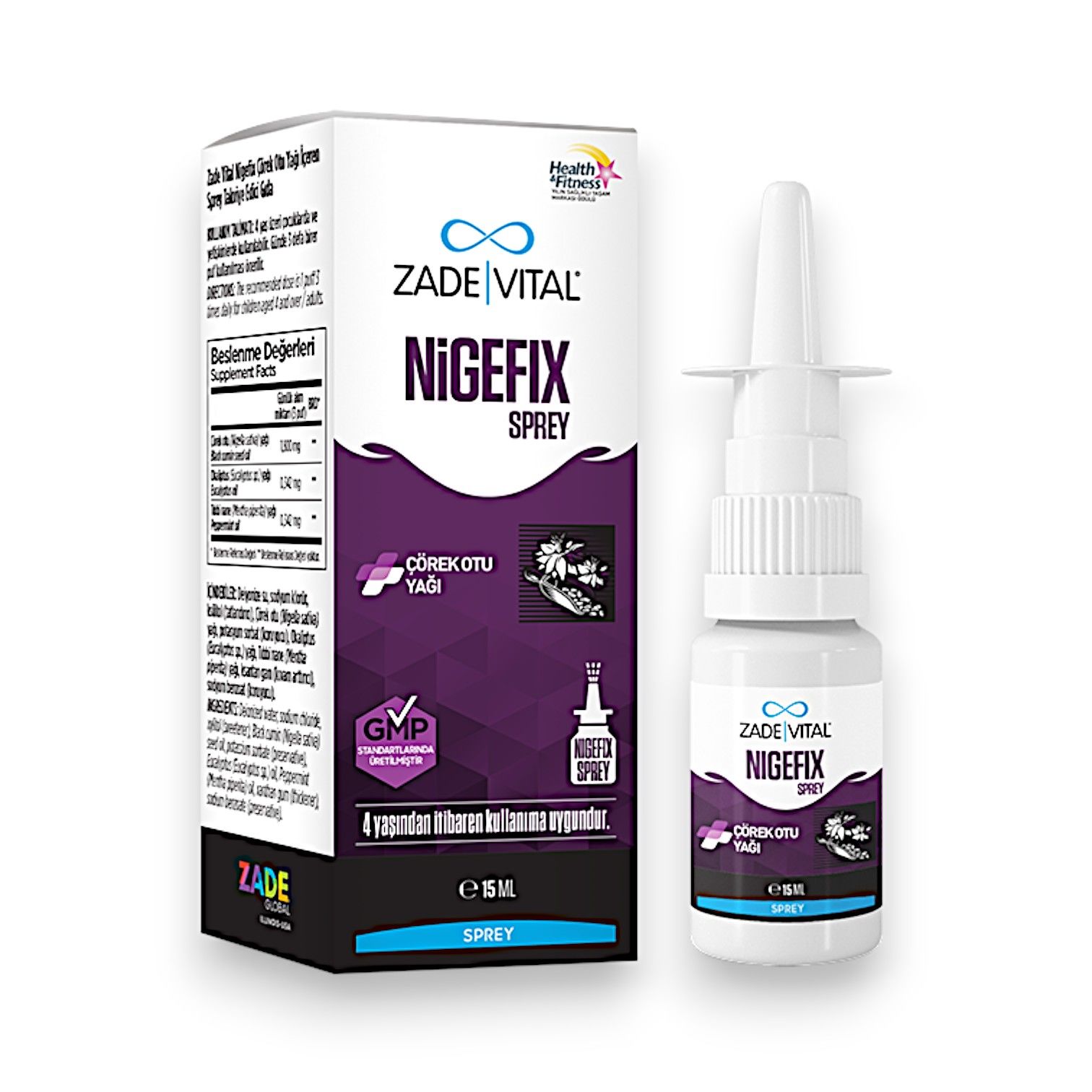 Nigefix Çörek Otu Yağı Burun Spreyi 15 mL (BÜYÜK BOY)