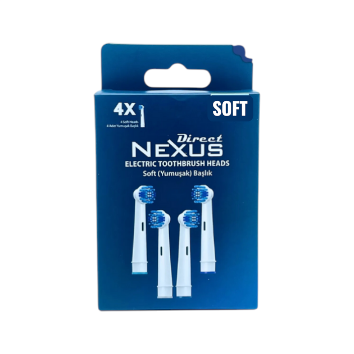 Direct Nexus Elektrikli Diş Fırçası Yedek Başlık SOFT 4 Adet