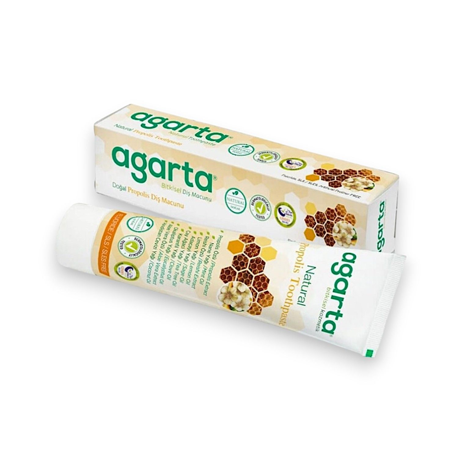 Agarta Doğal Propolis Diş Macunu Tüp 100 ml