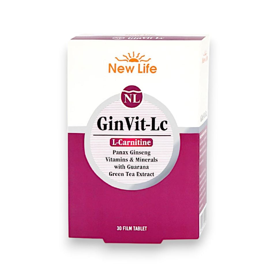 New Life GinVit-Lc L- Carnitine 30 Film Tablet