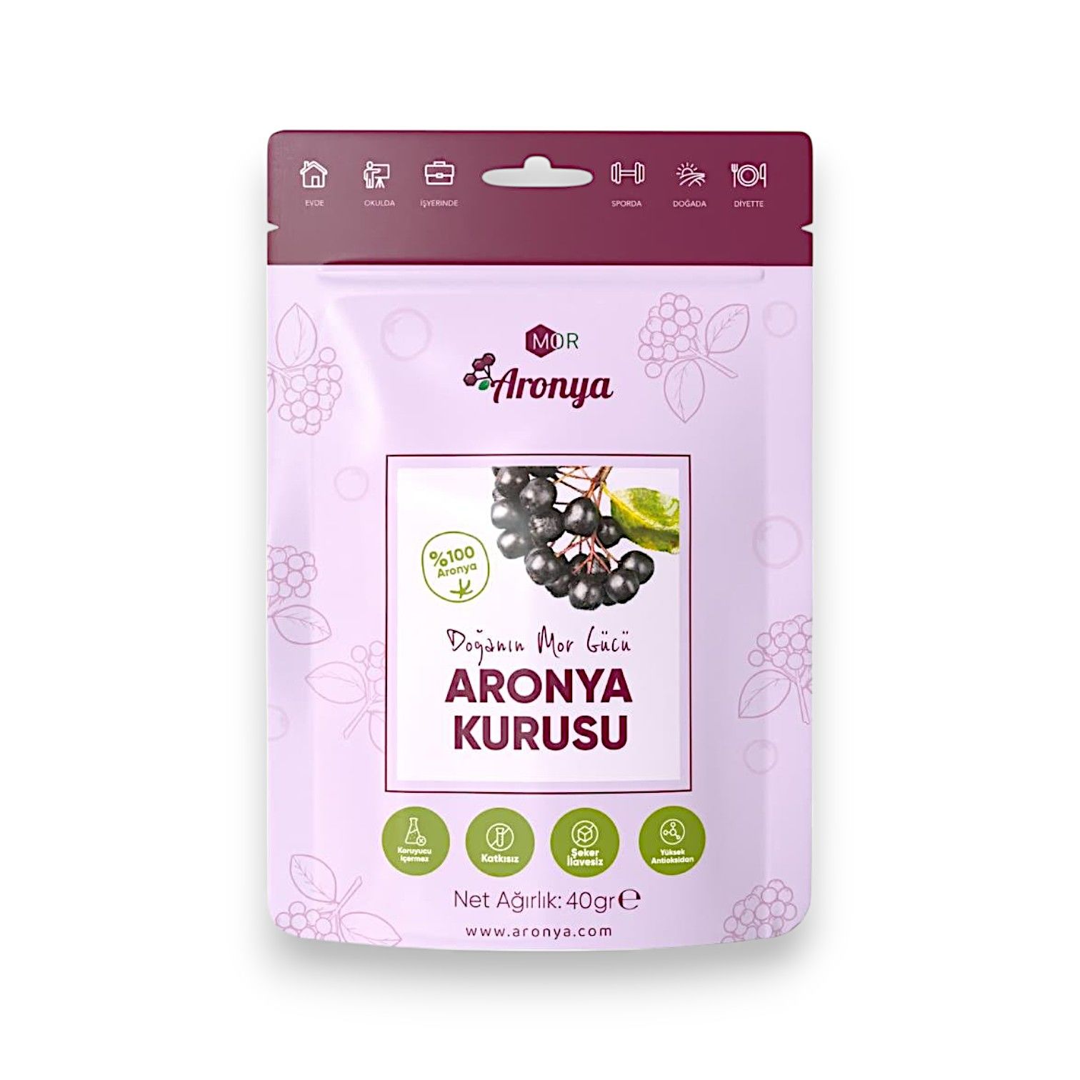 Mor Aronya Aronya Kurusu 40gr