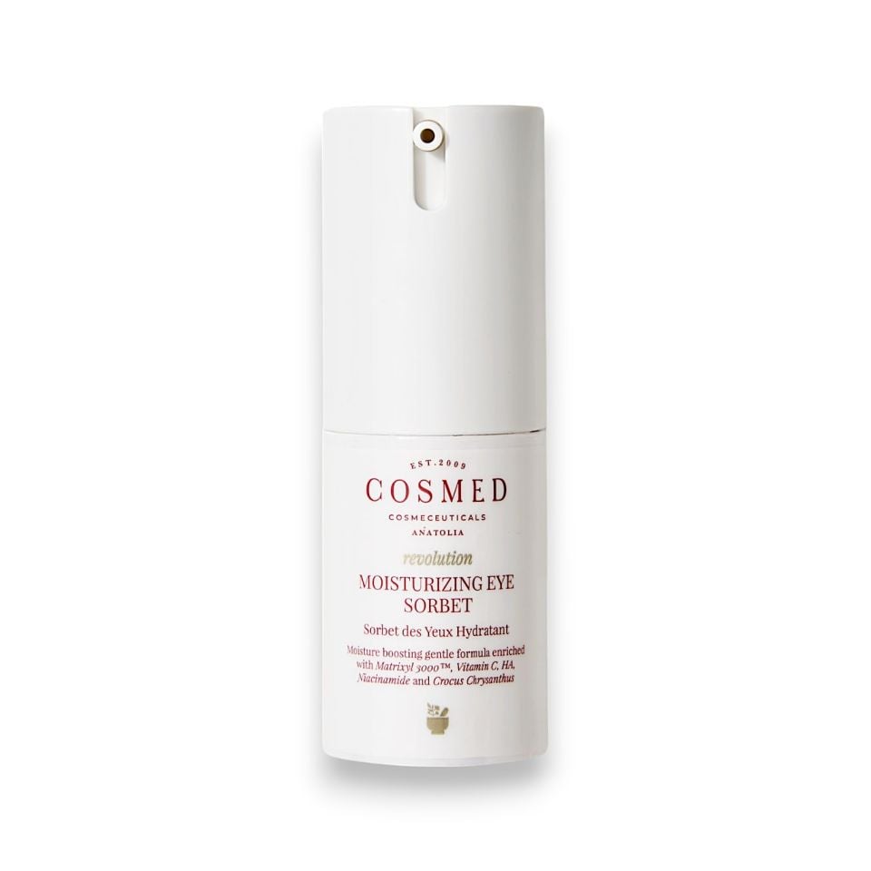 Cosmed Revolution Moisturizing Eye Sorbet - C Vitamini İçeren Aydınlatıcı Etkili Su Bazlı Göz Çevresi Bakım Kremi - İlk kırışıklıklar 15 ml