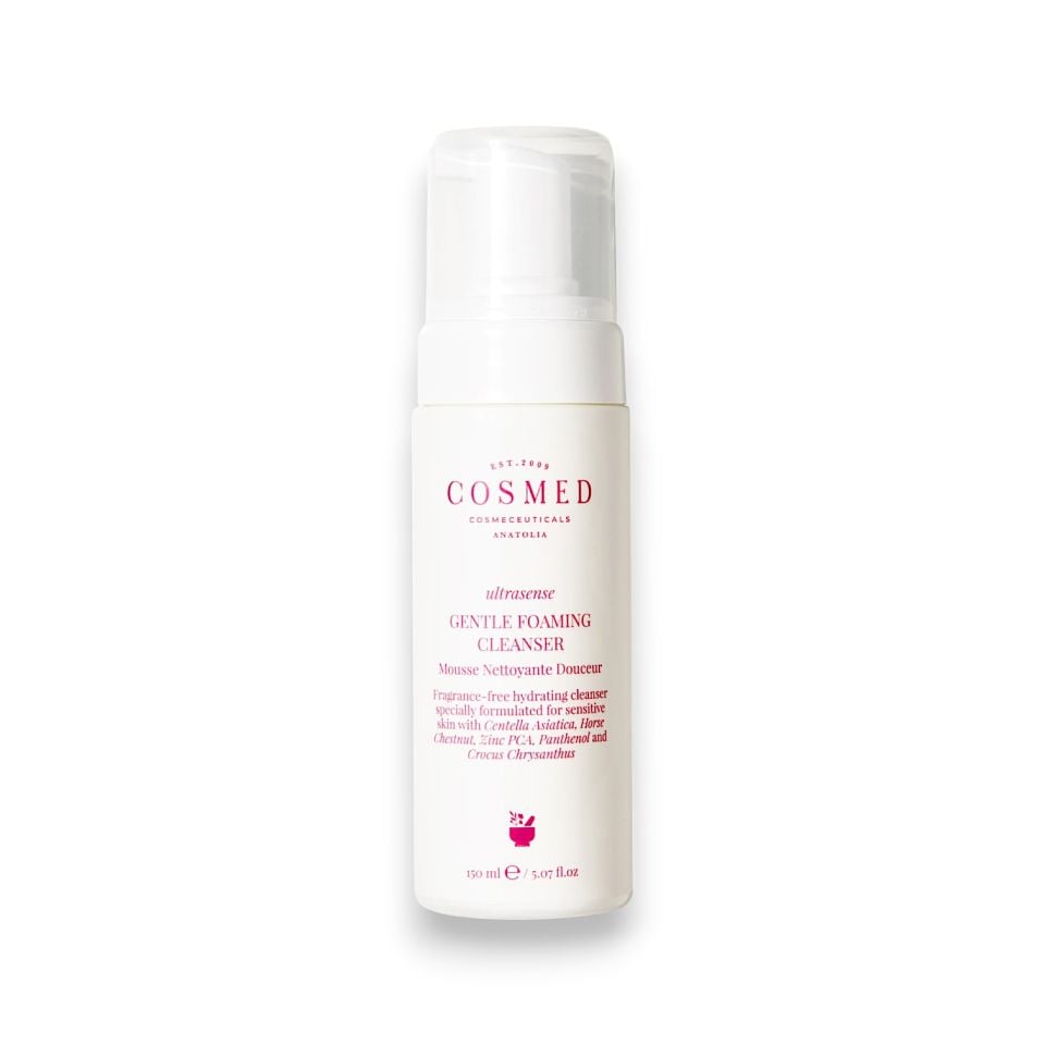Cosmed Ultrasense Gentle Foaming Cleanser - Hassas ve Kızarıklığa Eğilimli Ciltler için Nazik Köpük Temizleyici - Yüz Temizleme Köpüğü 150 ml