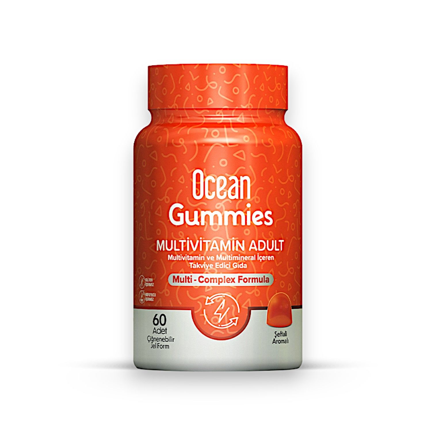 Ocean Gummies Multivitamin Adult 60 Çiğnenebilir Jel Form