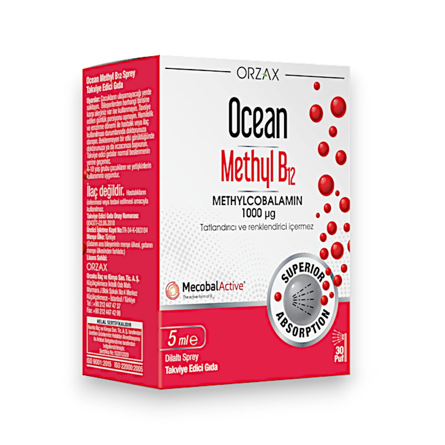 Ocean Methyl B12 1000 Mcg Sprey 5 mL