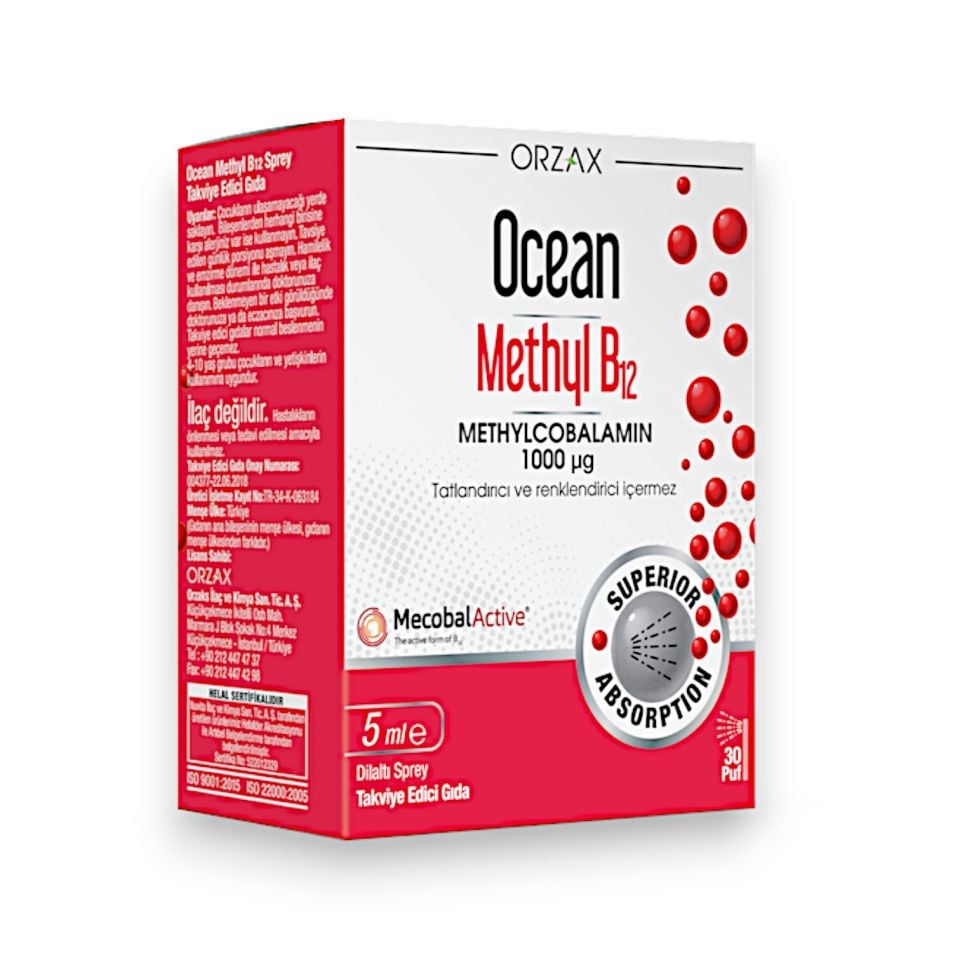 Ocean Methyl B12 1000 Mcg Sprey 5 mL