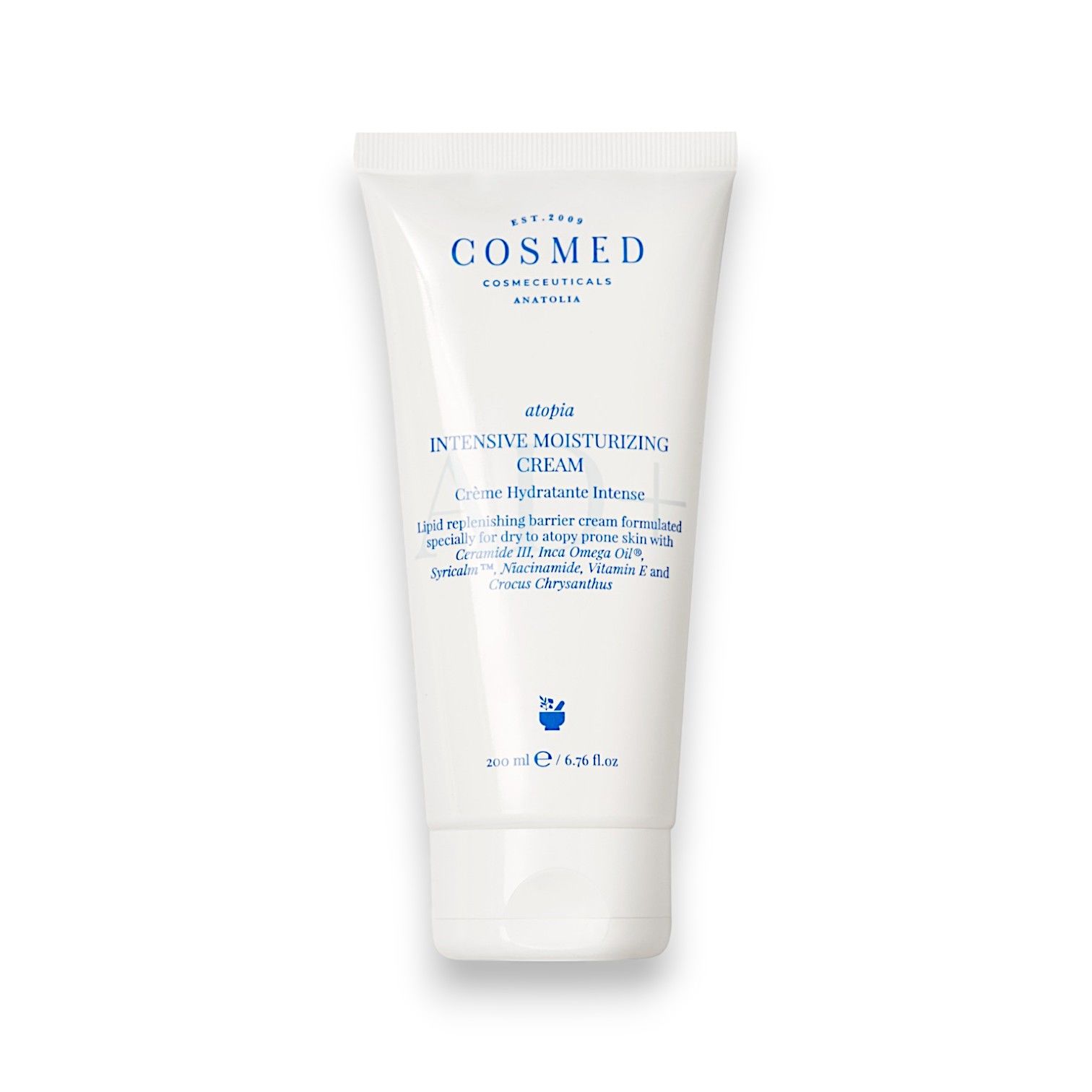Cosmed Atopia Intensive Moisturizing Cream - Atopik Eğilimli veya Çok Kuru Ciltler İçin Yoğun Nemlendirici Yüz ve Vücut Kremi 200 mL