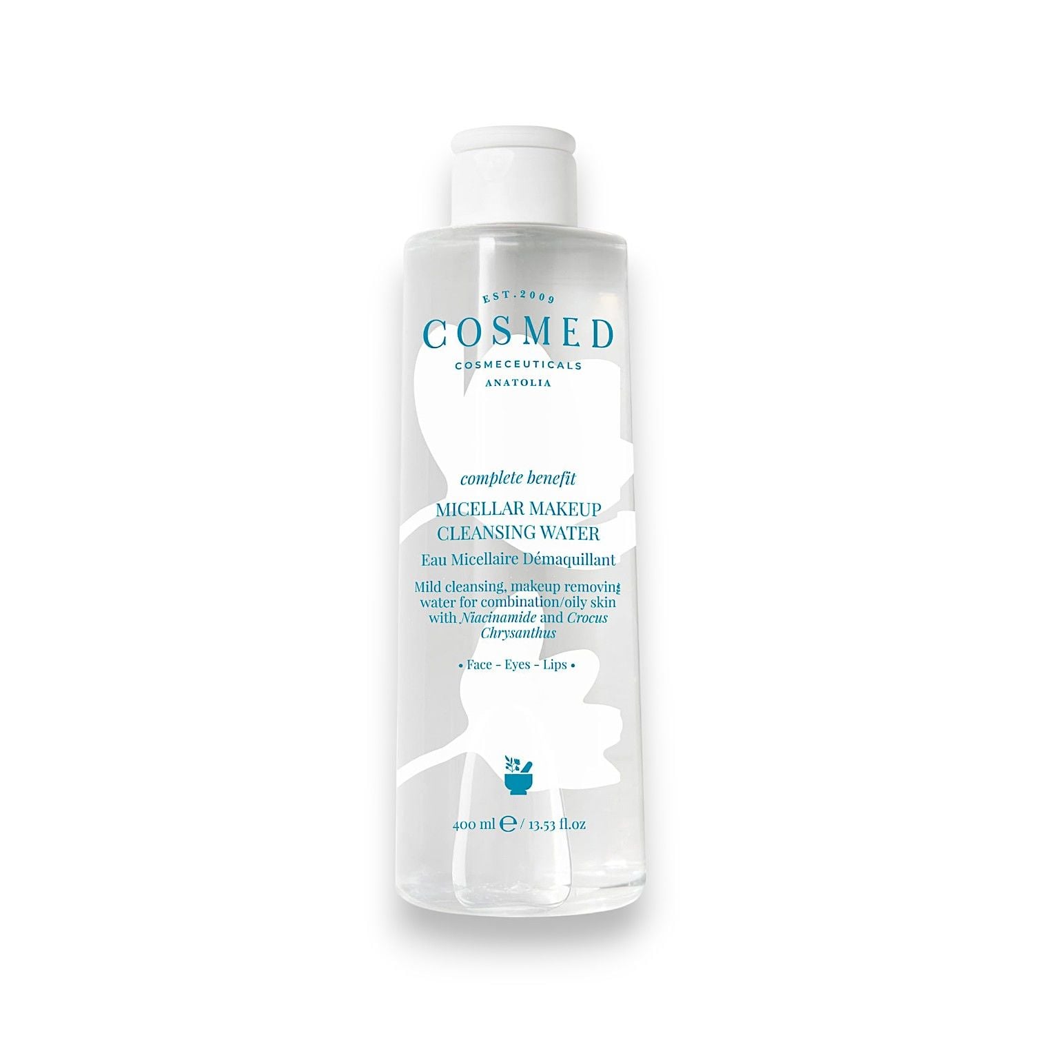 Cosmed Complete Benefit Micellar Makeup Cleansing Water - Yağlı/Karma Ciltler için Makyaj Temizleyici Micellar Su 400 mL