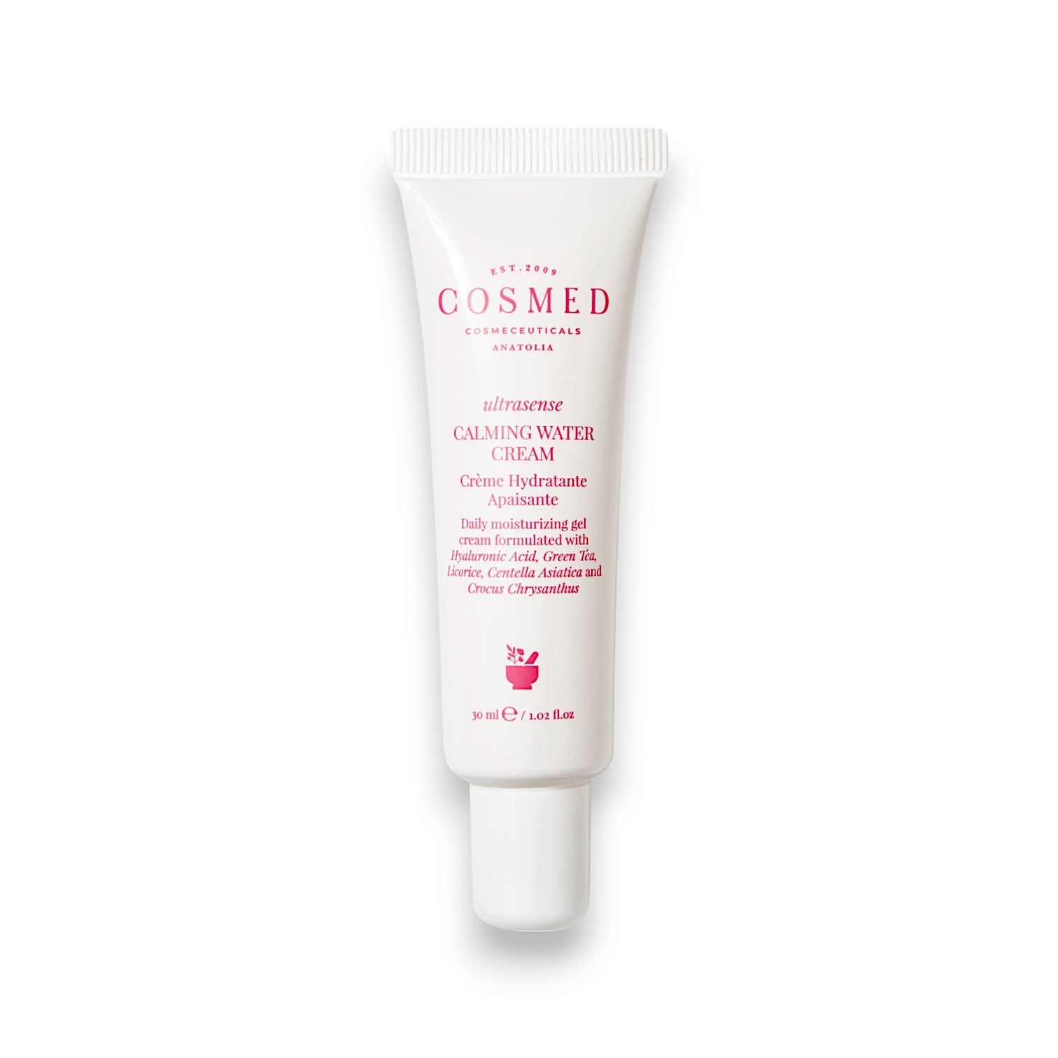 Cosmed Ultrasense Calming Water Cream - Hassas Ciltler İçin Yatıştırıcı Su Bazlı Nemlendirici Yüz Kremi 30 mL