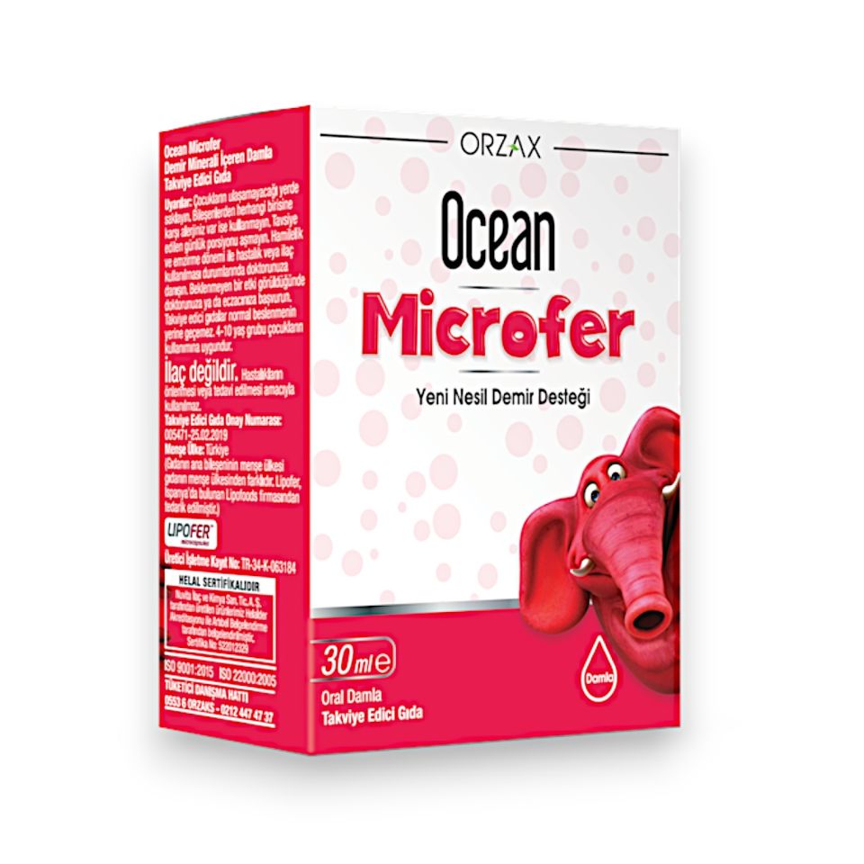 Ocean Microfer Yeni Nesil Demir Oral Damla 30 mL