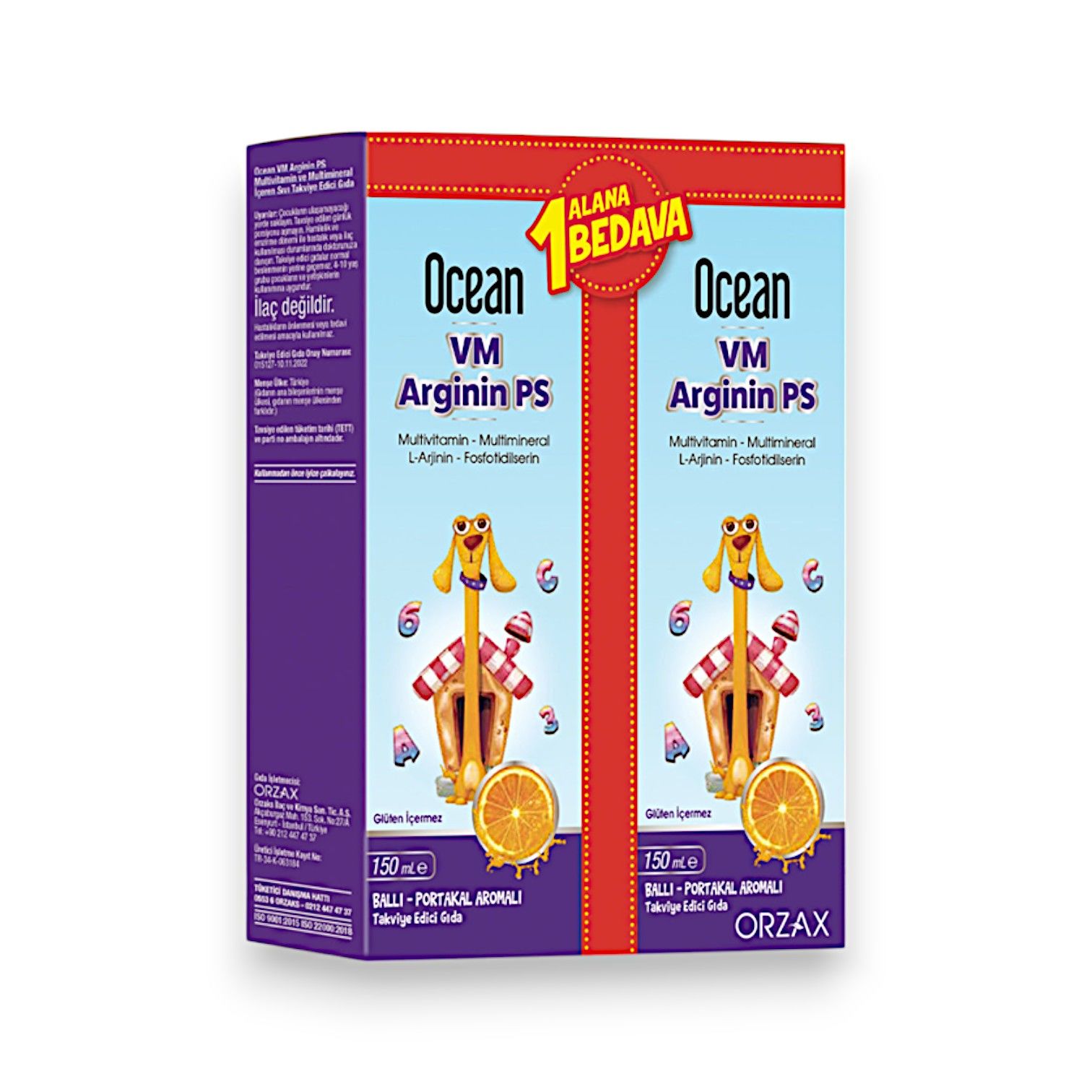 Ocean VM Arginin PS Şurup 1 Alana 1 Bedava